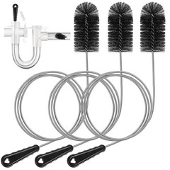 3 Pcs Flexible Drain Brush Set, 48&Prime; AC & HVAC Condensate Trap Cleaner Tool