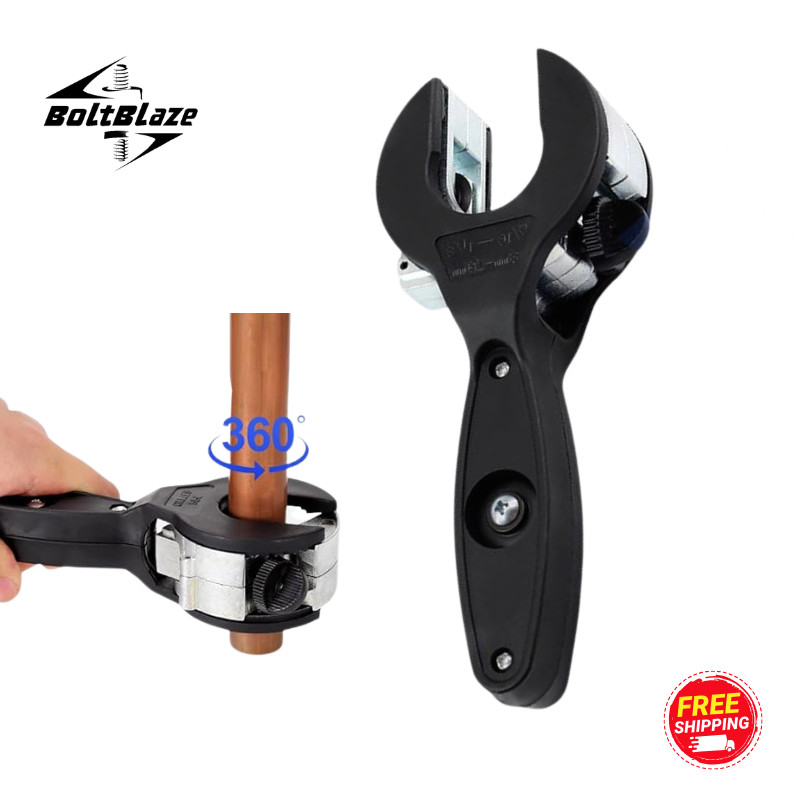2-in-1 Ratcheting Tubing Cutter for Copper, PVC & Soft Metal Pipes