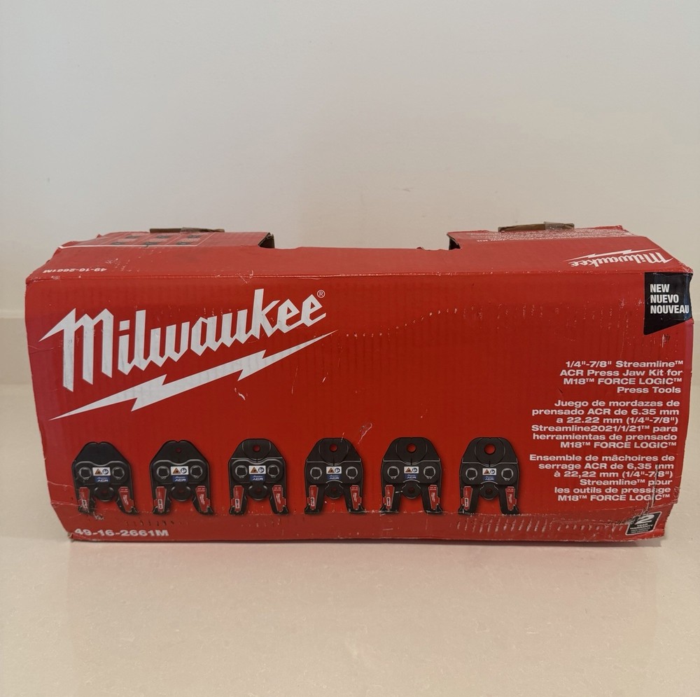Milwaukee 49-16-2661M 1/4&Prime; -7/8&Prime; Streamline ACR Press Jaw Kit for M18 Press Tool
