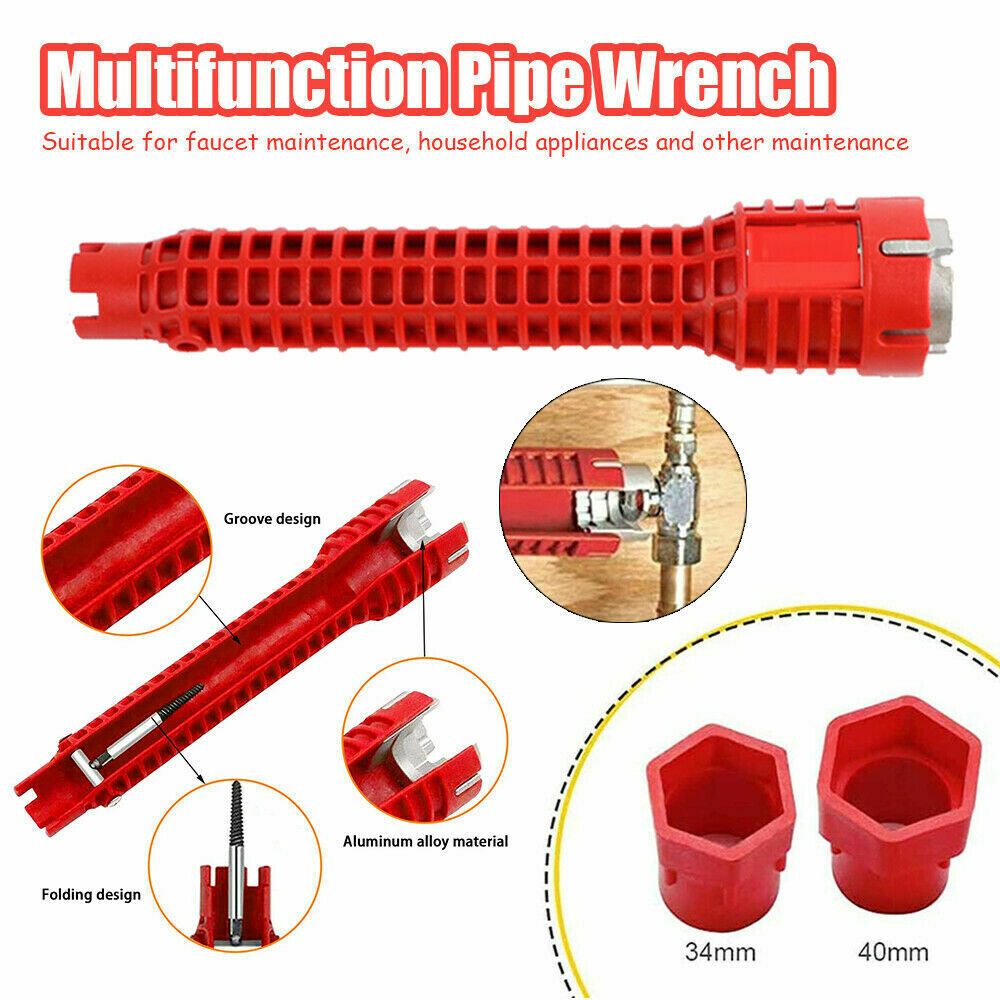 8 in 1 Faucet and Sink Installer Multi Tool Plumbing Repair Removal Tool