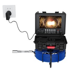 9&rdquo; 50M HD DVR Sewer Camer Pipe Inspection Camera 23mm Camera Meter Counter