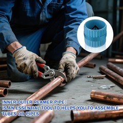 Pipe and Tubing Reamer Inner-Outer Copper Reamer Pipe Deburring Tool Alloy Steel