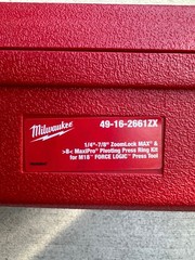 Milwaukee M18 49-16-2661ZX 1/4&Prime;-7/8&Prime; ZoomLock MAX HVAC Pivoting Press Ring Kit