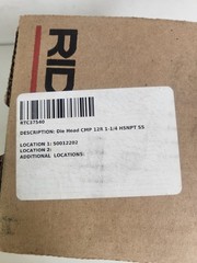 RIDGID 37540 TOOL 12R 1 1/4&rdquo; HS NPT DHC F/SS NEW In BOX RB