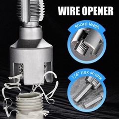 Pipe Threading Tool Set for Electric Drill &ndash; 1/2&Prime; & 3/4&Prime; PVC Plastic Cutter Kit