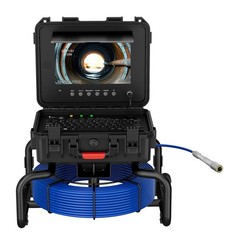 60m Sewer Drain Pipe Inspection Camera w/ Self-Leveling 512hz Loctor 10&Prime; Monitor