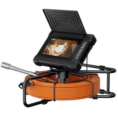 7inch Sewer Pipe Inspection Camera Drain Sewer Pipeline Industrial Endoscope 30m