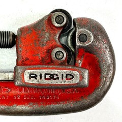 RIDGID No. 1-S / 1-2 Heavy Duty Pipe Cutter 1/8&Prime; to 1-1/4&Prime; Made in USA Elyria OH