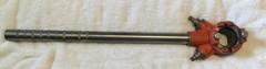 Vtg Craftsman Crown Logo Ratcheting Pipe Threader w/Guides, Dies, Pipe Cutter