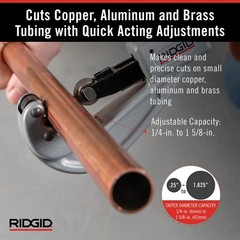 RIDGID 151 Quick Acting Copper Pipe Cutter 1/4 to 1-5/8 in 31632