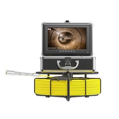 50M Pipe Inspection Camera 512hz Drain Sewer Camera w/ Meter Counter 10&Prime; Monitor