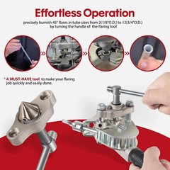 945TH-BPD 45 Degree Manual Rotary Flaring Tool for Tubes Sizes 1/8&Prime; &ndash; 3/4&Prime; O.D.