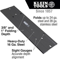 Durable 16-Gauge Steel Folding Tool &ndash; 18 x 3 Inches for Duct Bending Precision