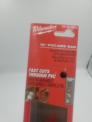 Milwaukee 48-22-0212 12&Prime; PVC ABS Saw w/Rubber Handle New