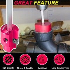 Plastic Pipe Fitting Reamer Plumbing Tool for SCH40 PVC, ABS, CPVC Socket Saver