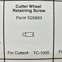 Imperial Tool TC-1050 Tube Cutter Replacment 2 Wheels 1 Screw Kit OEM USA 227-A