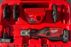 Milwaukee M12 FORCE LOGIC Press Tool Kit with Jaws &ndash; 2473-22/3.0-4.0 BATTS