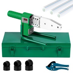 Plastic Pipe Welder Tool, 110V for PE PPR PVC, 0.79/0.98/1.26&rdquo; Die, Digital Dis