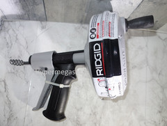 Ridgid 57038 Kwik Spin Manual Hand Held Drain Clog Auger Cleaner w/25 ft Cable