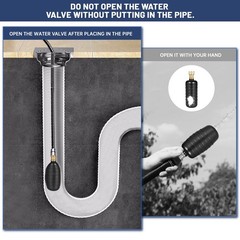 Theclouds Drain Bladder Kit Drain Cleaning Bladder Water Stop Valve Faucet
