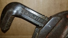 Vintage Ridgid E8 Offset Red Pipe Wrench working VGC