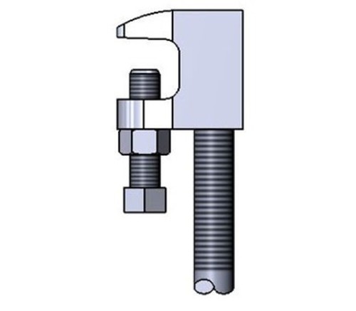 EMPIRE INDUSTRIES 62B0050 Beam Clamp 1/2&Prime; Ductile Iron Small Mouth
