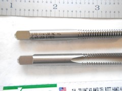 NEW WIDIA USA H.S.S. 2 PC. LOT, 1/4-20 UNC, H3, 2 FLUTE BOTTOM TAPS EDP#2749805
