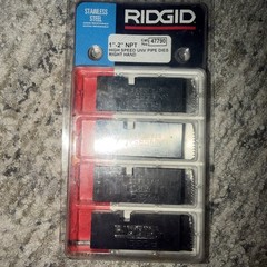 RIDGID 47790 1-2 in. NPT High-Speed Stainless Steel Pipe Die Right Hand