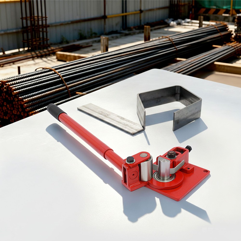 Manual Flat Bar Bender Adjustable Bending Thickness For Metalworking Shops