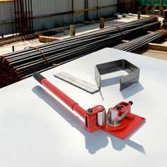Manual Flat Bar Bender Adjustable Bending Thickness For Metalworking Shops