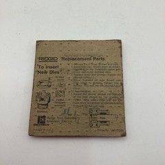 Ridgid 12-R 1/4&rdquo; NPT Pipe Dies (NOS)