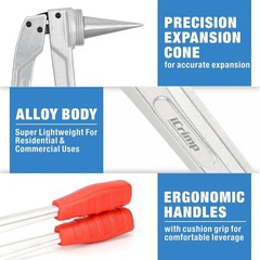 PEX Expander Tool Set Aluminum 1/2 3/4 1 Inch for Plumbing Fittings