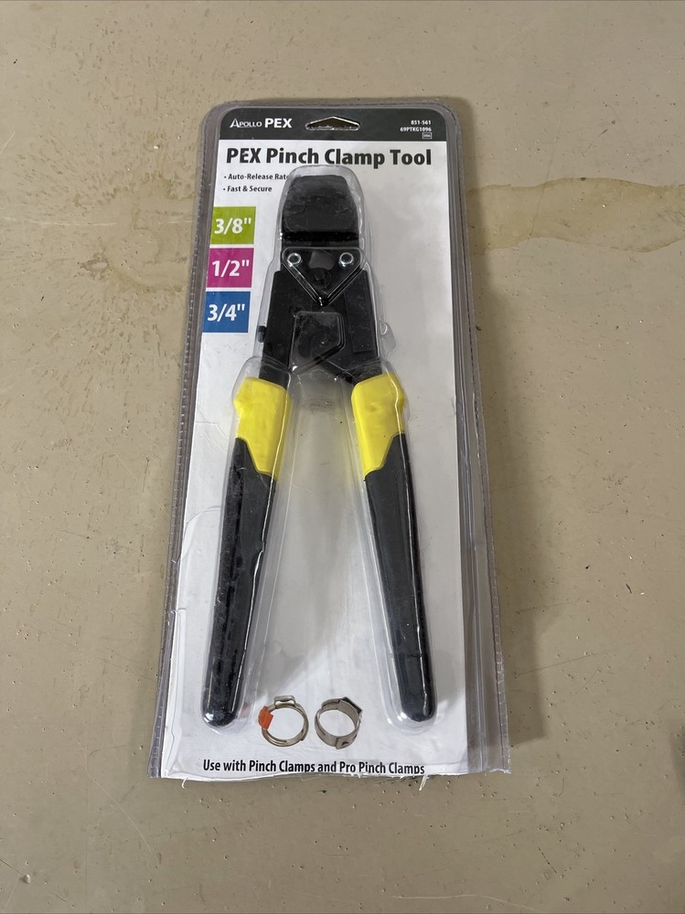Apollo 69PTKG1096 PEX Pinch Clamp Tool 851-561 3/8&Prime; &ndash; 3/4&Prime; New
