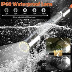 HD 1080P Sewer Camera 100ft with DVR & Meter Counter for Plumbers & Homeowners