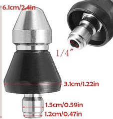 Sewer Cleaning Tool High-Pressure Nozzle, 2 Pack Sewer Jetter Kit For Pressure