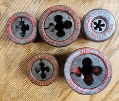 Ridgid Toledo Ratchet Dies Lot 00R 12R NPT NC Assorted Sizes USA VINTAGE
