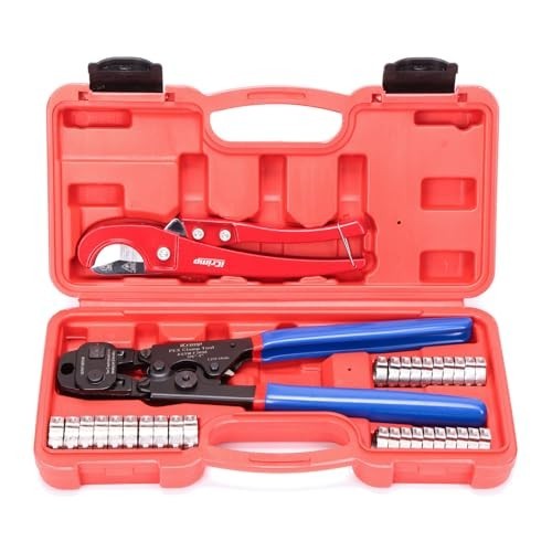 iCrimp CRP1096 PEX Cinch Remove Tool Kit 3/8-1In Clamps Pipe Cutter Plumbers