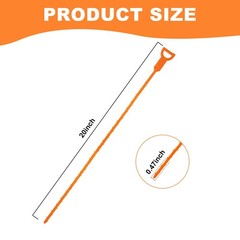 Drain Snake Clog Remover 4 Pack 20 Inch Flexible Hair Drain Removal Tool for&hellip;