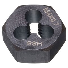 HSS M4 x 0.7 Metric Machine Thread Hex Die Right Hand High Speed Steel