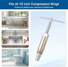 Plumbing Tools Compression Ring Removal Tool for Sleeve Puller Remover 1/2-Inch