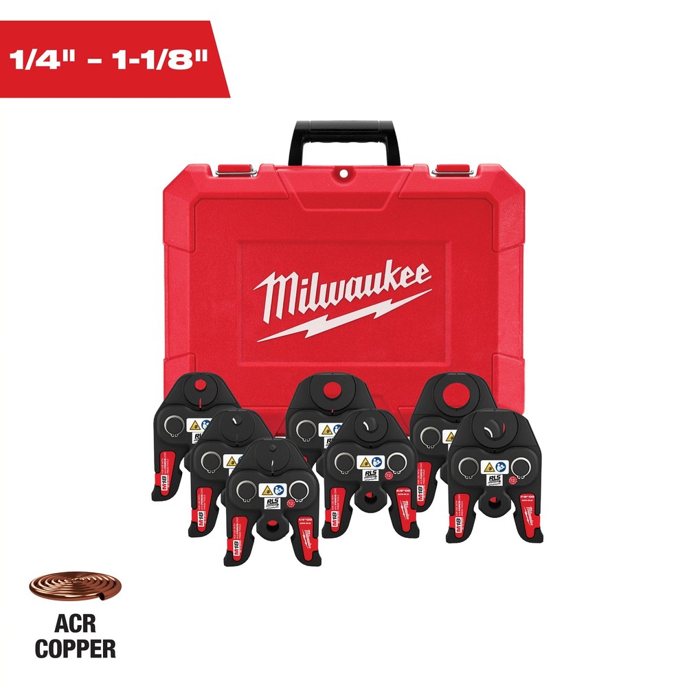 Milwaukee Tool 49-16-2662R &frac14;&rdquo;-1-1/8&Prime; Rls Press Jaw Kit For M18 Force Logic Tools