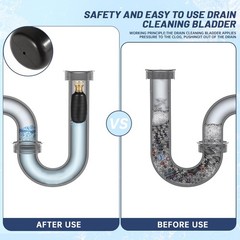 Theclouds Drain Bladder Kit Drain Cleaning Bladder Water Stop Valve Faucet