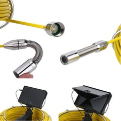 30M 17mm Handheld Sewer Camera 1000TVL Pipe Inspection Camera 4.3&Prime; Monitor