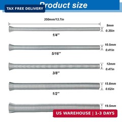 Tnisesm Spring Tube Bender Set 1/4&rdquo;, 3/8&rdquo;, 1/2&rdquo;, 5/8&rdquo; and 3/4&rdquo; for Copper,