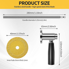 7-Inch inside Pipe Cutter for Pvc Pipe, Cutter Tool Set with Scale Adjustable De