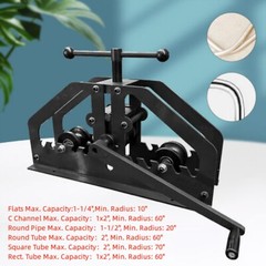 Manual Tube Roller Bender Pipe Roller Heavy Duty 1.5&Prime; Round Pipe Roller Tool
