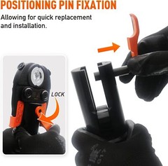 Copper Press Tool PEX Crimping Tool with 1/2&Prime;, 3/4&Prime;, 1&Prime; Dies for Copper Pipe