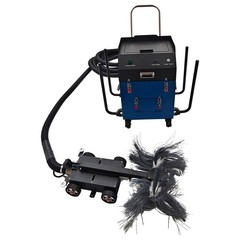 250-800mm Pipe Inspection & Cleaning Robot w/ Remote, 1080P Cam*2, 30&deg; Climb