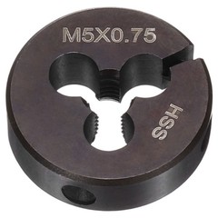 HSS M5 x 0.75 Metric Machine Thread Round Die Right Hand High Speed Steel
