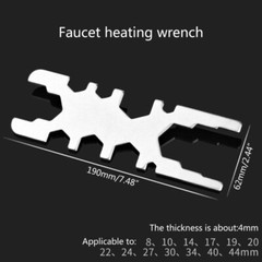 Bathroom Wrench Multi-purpose DIY Repair Equipment Tool Alloy Steel Tool